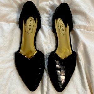 Ted Baker Black Slip-on Flats